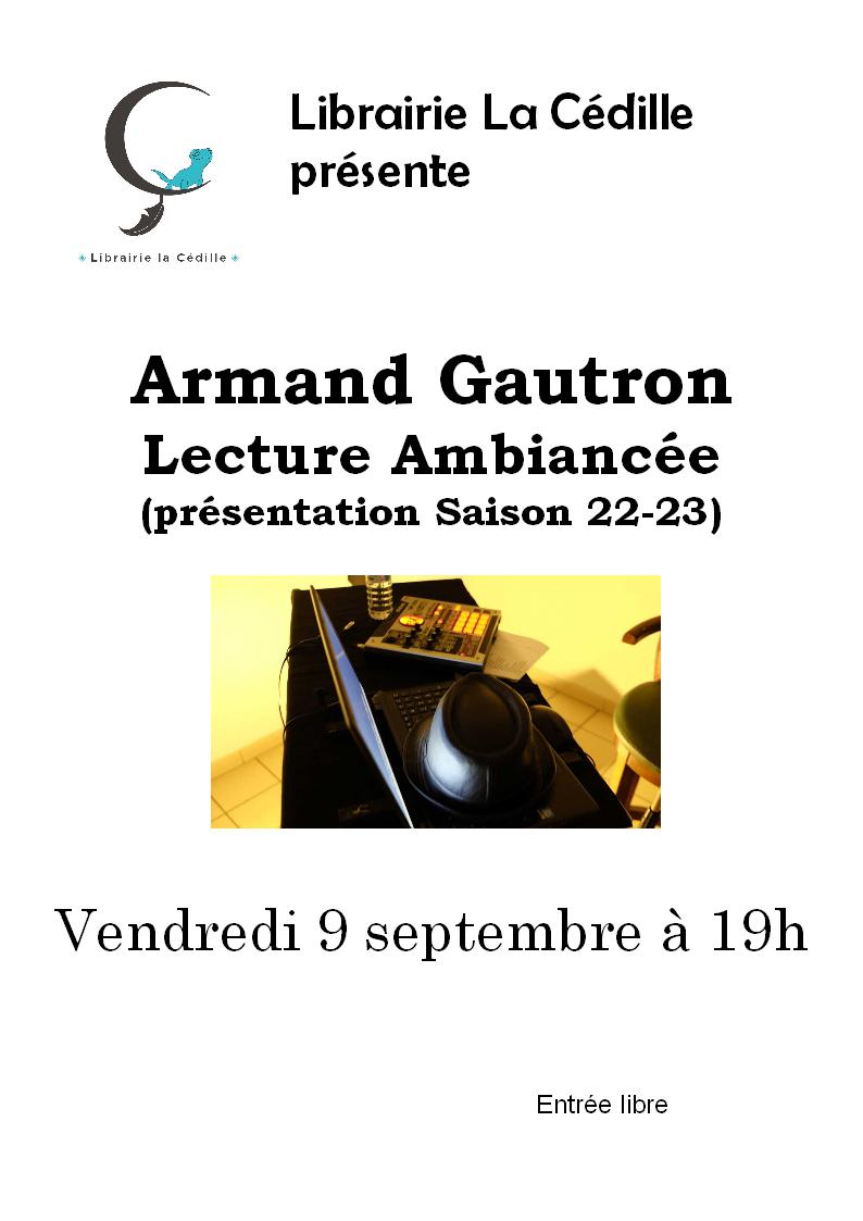 Lecture Ambiancée   Armand Gautron