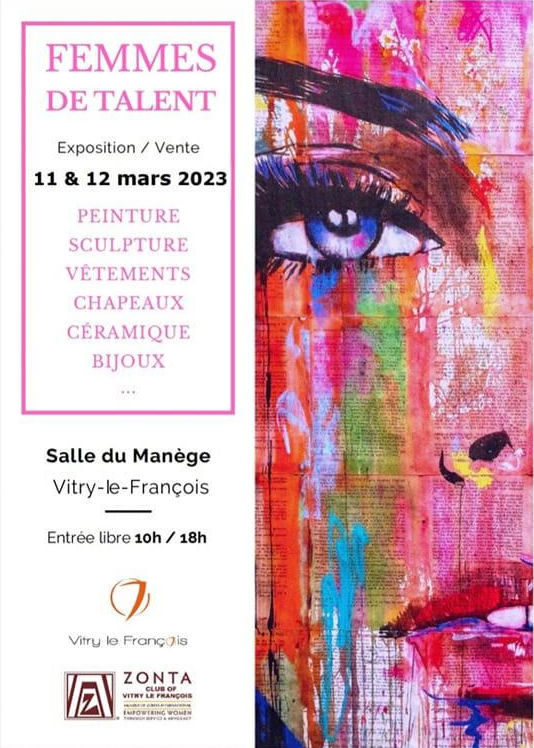 Vitry le François  : Exposition “Femmes de talent“ les 11 et 12 mars à la salle du Manège