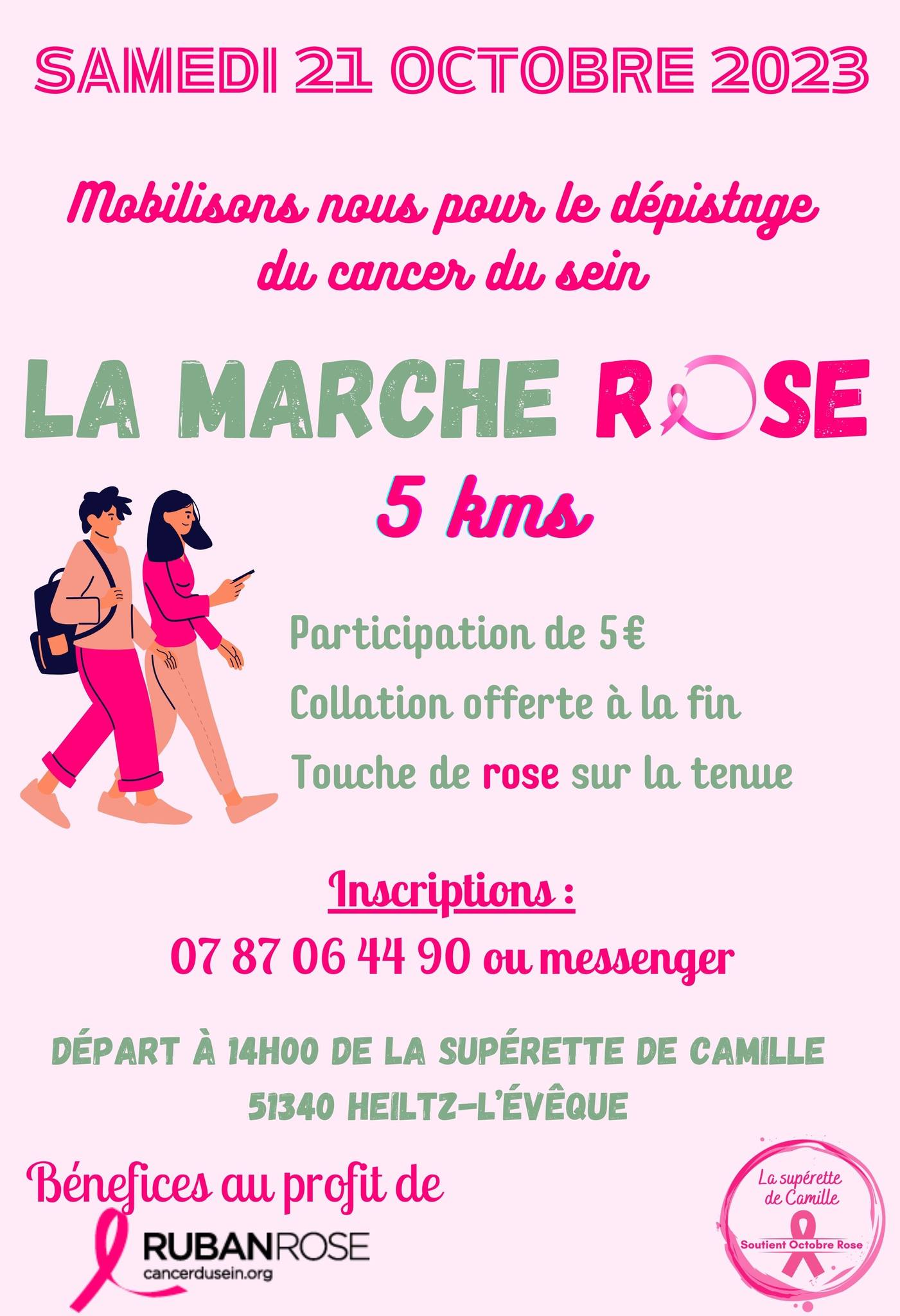 🩷 OCTOBRE ROSE 🩷: La Supérette de Camille organise son premier évènement ! 