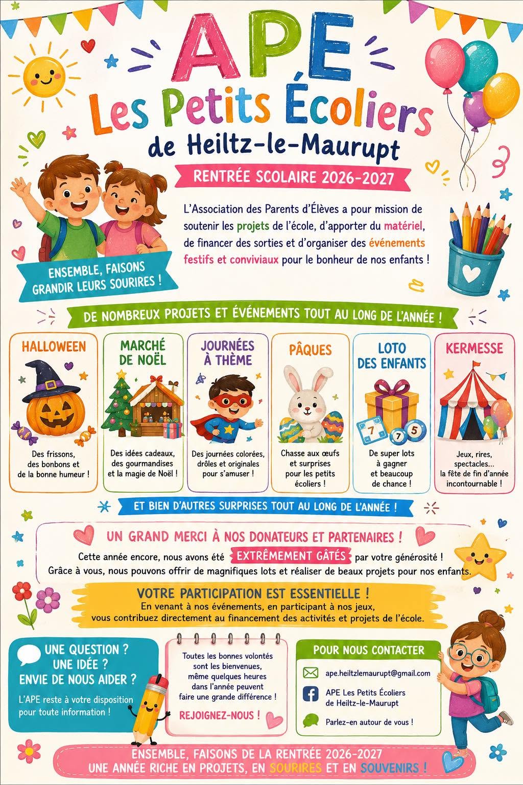 Une nouvelle association de parents d’élèves au service du Groupe scolaire des Trois Rivières